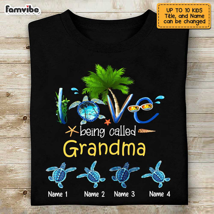 Personalized Grandma Turtle T Shirt JN232 30O47 1