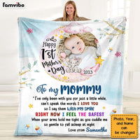 Personalized Baby's First Mother's Day Elephant To My Mommy Blanket 23104 thumb 1