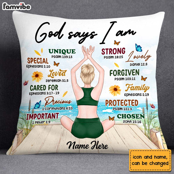 Personalized Gift For Daughter God Says I Am Pillow 22736 1