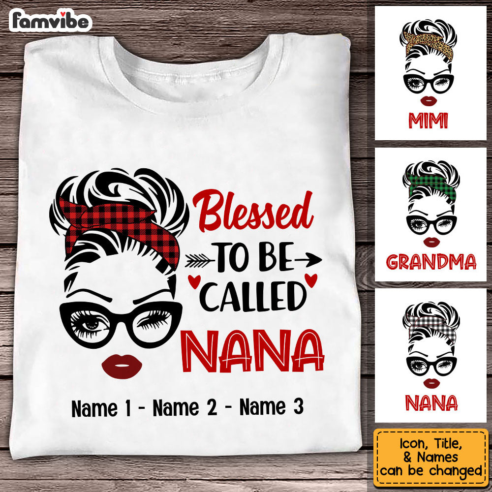 Personalized Blessed To Be Called Grandma T Shirt OB151 87O53