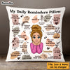 Personalized Daughter Mental Health Awareness Daily Reminder Affirmations Pillow NB262 58O47 1