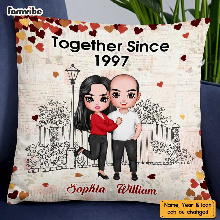 Personalized Couple Together Since Pillow JN223 23O47 1