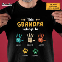 Personalized This Grandpa Belongs To T Shirt MY142 30O58 thumb 1