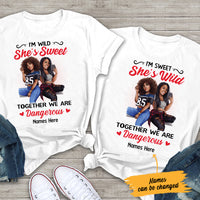 Personalized We are Dangerous BWA Friends Couple T Shirt SB111 67O47 thumb 1