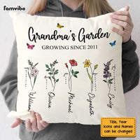 Personalized Grandma Birth Flower Pillow MY101 30O58 thumb 1