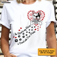 Personalized Dog Mom Road To My Heart T Shirt JR231 95O47 thumb 1