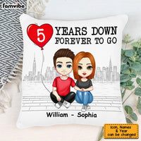 Personalized Couple Anniversary Pillow JL153 85O53 thumb 1