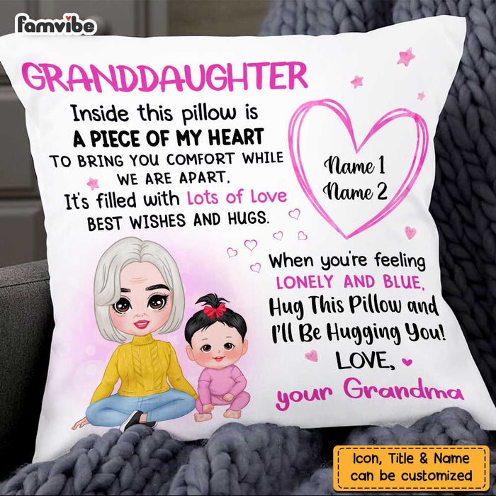 Personalized Granddaughter Hug This Pillow FB163 95O57 1