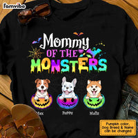 Personalized Mommy Of The Monster Dog Mom Halloween Pumpkin T Shirt AG183 58O47 thumb 1