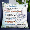 Personalized Daughter Elephant Pillow JR66 24O47 1