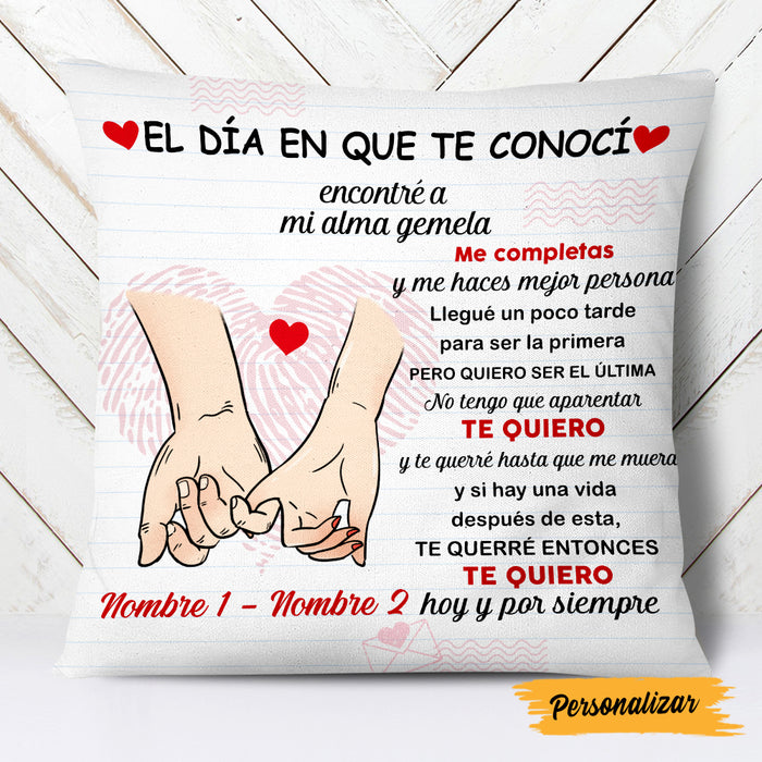 Personalized Couple Spanish Pareja Pillow AP53 67O47 1