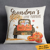 Personalized Grandma Little Pumpkins Truck Pillow SB211 30O58 (Insert Included) thumb 1