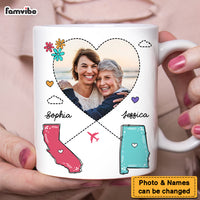 Personalized Close Together Or Far Apart Photo Long Distance  Mug AG154 32O47 thumb 1