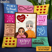 Personalized To My Granddaughter From Grandma A Bond Can't Be Broken Pillow 23033 thumb 1
