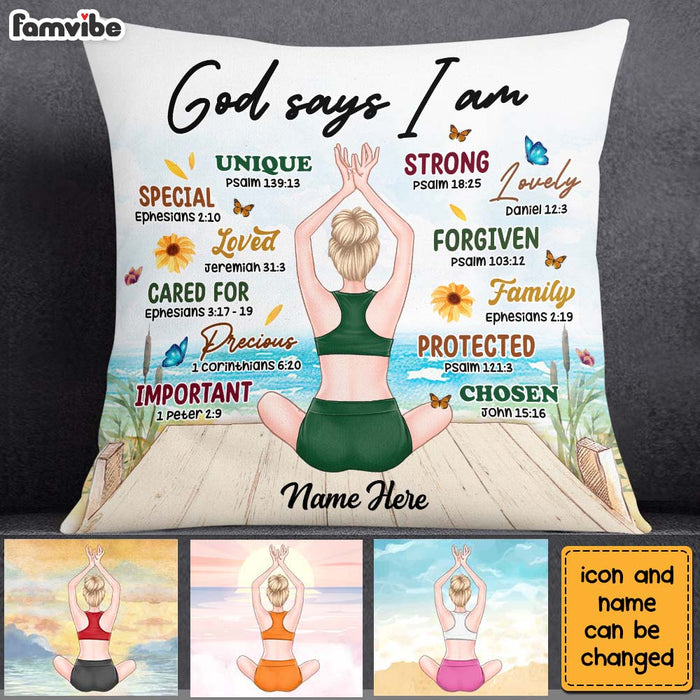Personalized Gift For Daughter God Says I Am Pillow 22736 1
