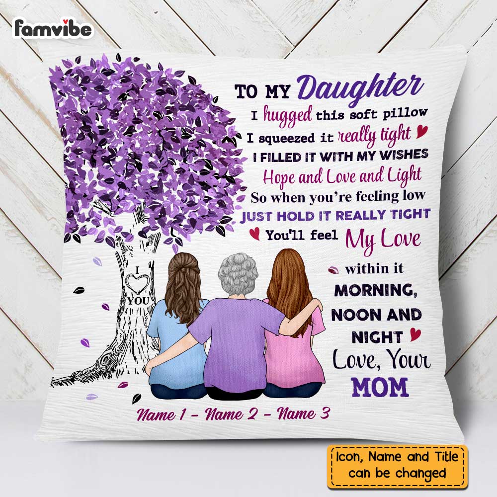 Personalized Daughter Tree Pillow FB191 73O47