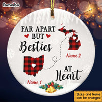 Personalized Besties At Heart Long Distance Ornament SB221 30O47 thumb 1