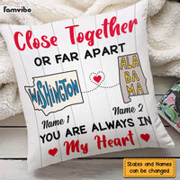 Personalized Close Together Long Distance  Pillow SB2445 30O47 thumb 1