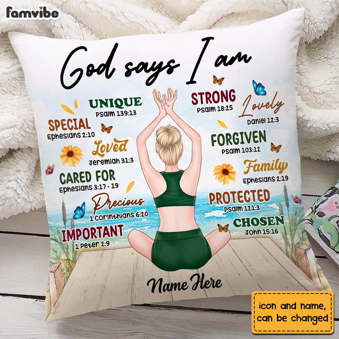 Personalized Gift For Daughter God Says I Am Pillow 22736 1