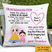 Personalized Granddaughter Hug This Pillow FB163 95O57 thumb 1