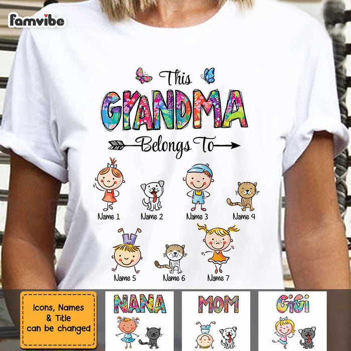 Personalized Grandma Belongs To T Shirt AG135 87O47 1