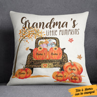 Personalized Grandma Little Pumpkins Truck Pillow SB211 30O58 (Insert Included) thumb 1