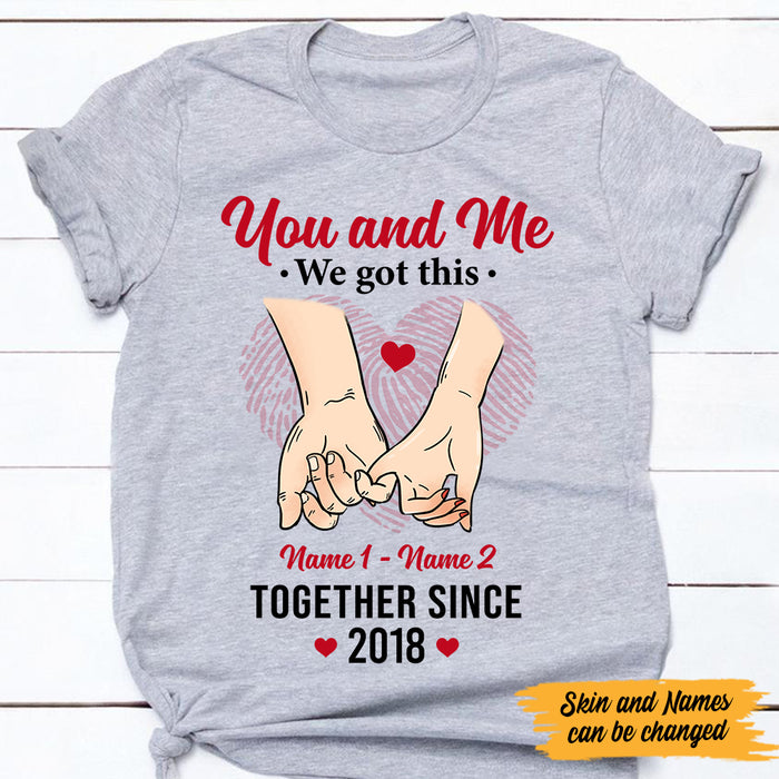Personalized Couple We Got This T Shirt MR51 67O47 1