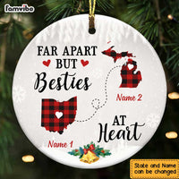 Personalized Besties At Heart Long Distance Ornament SB221 30O47 thumb 1