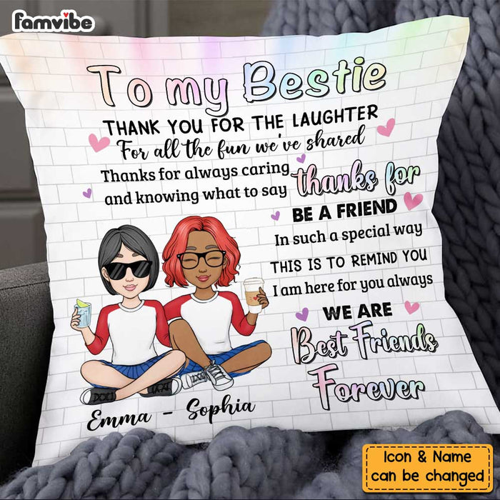 Personalized To My Friend Sister Pillow OB312 23O34 1