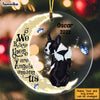 Personalized Dog Memo Angel Among Us Acrylic Circle Ornament SB62 23O47 1