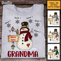 Personalized Snowman Grandma Christmas T Shirt SB41 81O47 thumb 1