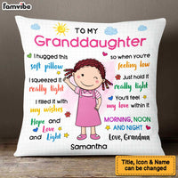 Personalized Gift For Granddaughter Hug This Pillow 23004 thumb 1