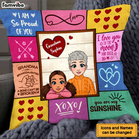 Personalized To My Granddaughter From Grandma A Bond Can't Be Broken Pillow 23033 thumb 1