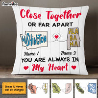 Personalized Close Together Long Distance  Pillow SB2445 30O47 thumb 1