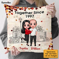 Personalized Couple Together Since Pillow JN223 23O47 thumb 1