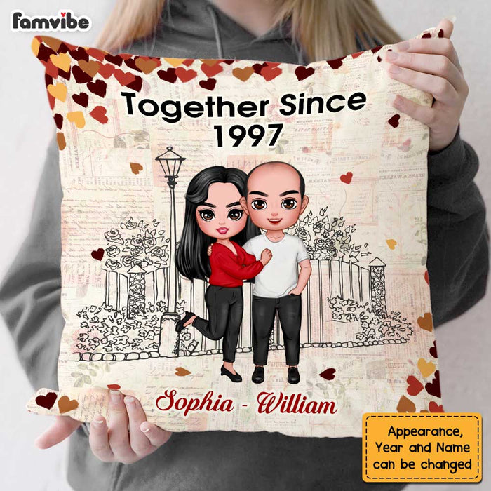 Personalized Couple Together Since Pillow JN223 23O47 1
