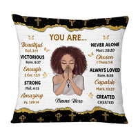 Personalized Daughter God Says You Are Bible Verse Prayer Pillow NB255 58O75 thumb 1