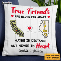 Personalized True Friends Long Distance Pillow SB215 30O47 thumb 1