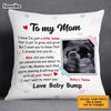 Personalized  Baby Ultra Sound Mom Grandma Grandpa Pillow MR93 30O47 1