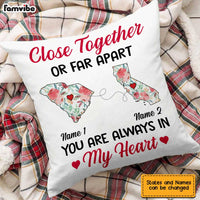 Personalized Close Together Long Distance  Pillow SB2422 30O47 thumb 1