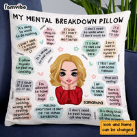 Personalized Mental Health Breakdown Affirmations Pillow AG205 58O47 thumb 1