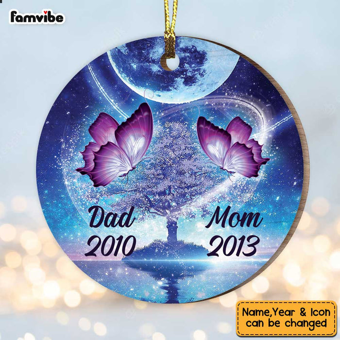 Personalized Butterfly Memorial Mom Dad Ornament SB71 87O36 1