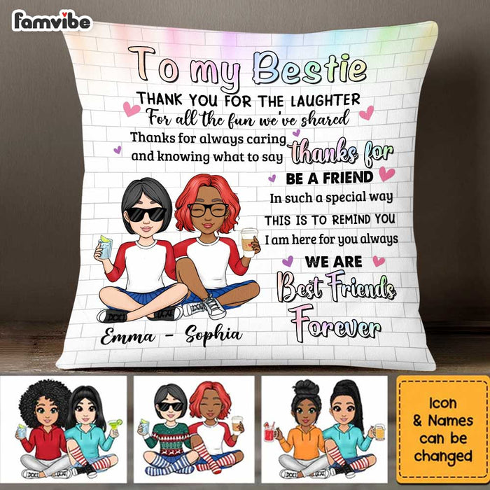 Personalized To My Friend Sister Pillow OB312 23O34 1