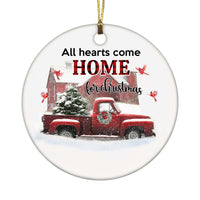 Personalized Memo All Heart Come Home For Christmas Circle Ornament NB264 30O75 thumb 1