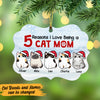 Personalized Reasons I Love Being A Cat Mom MDF Ornament NB21 73O47 1