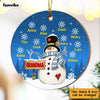 Personalized Grandma Snowman Christmas  Ornament OB133 81O47 1