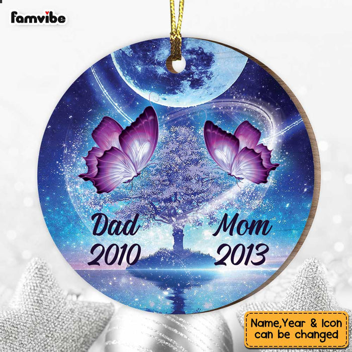 Personalized Butterfly Memorial Mom Dad Ornament SB71 87O36 1