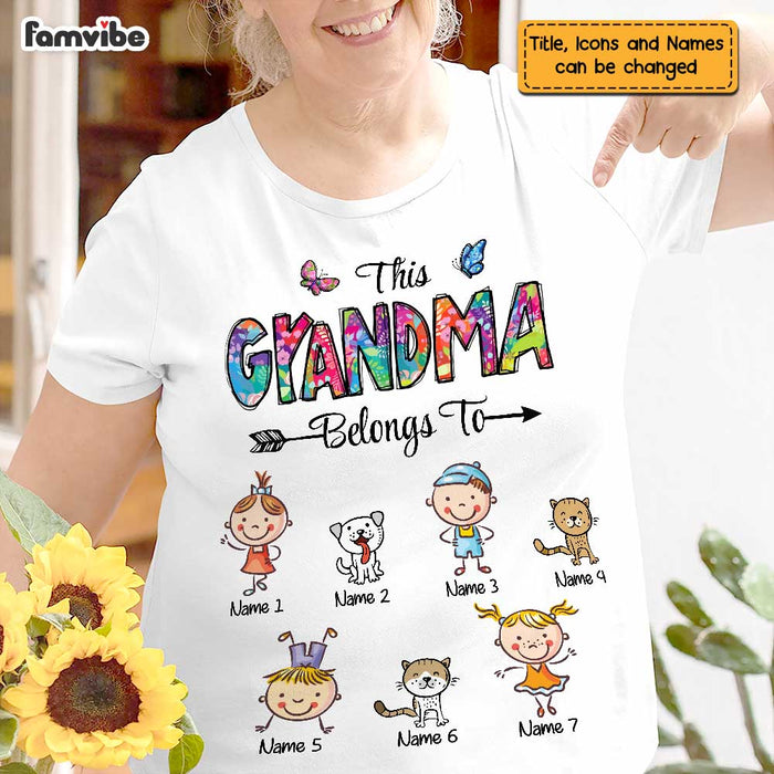 Personalized Grandma Belongs To T Shirt AG135 87O47 1