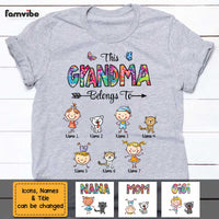 Personalized Grandma Belongs To T Shirt AG135 87O47 thumb 1