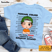 Personalized Cute Personal Stalker Kid T Shirt 24344 thumb 1